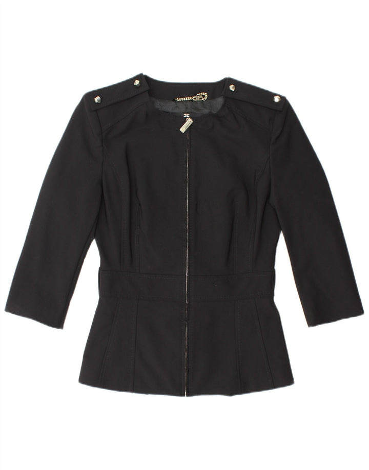ELISABETTA FRANCHI Jachetă pentru femei cu mâneci 3/4 IT 42 Medium Negru