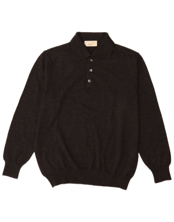 Pulover pentru bărbați Idea cu gât polo IT 50 Lână gri mediu