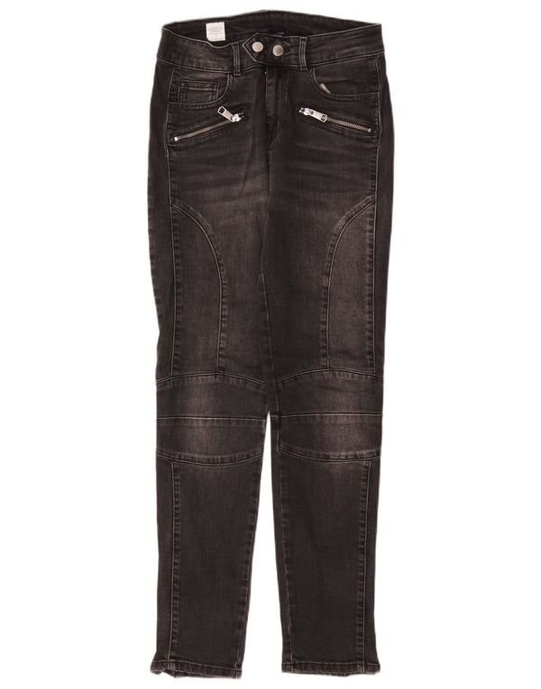 Blugi skinny pentru femei Tommy Hilfiger Venice Cargo W28 L28, motociclist din bumbac gri