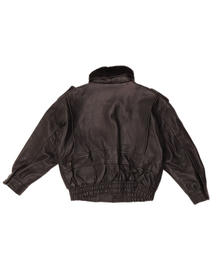 Geaca din Piele Fete Magil 3-4 Ani Neagra