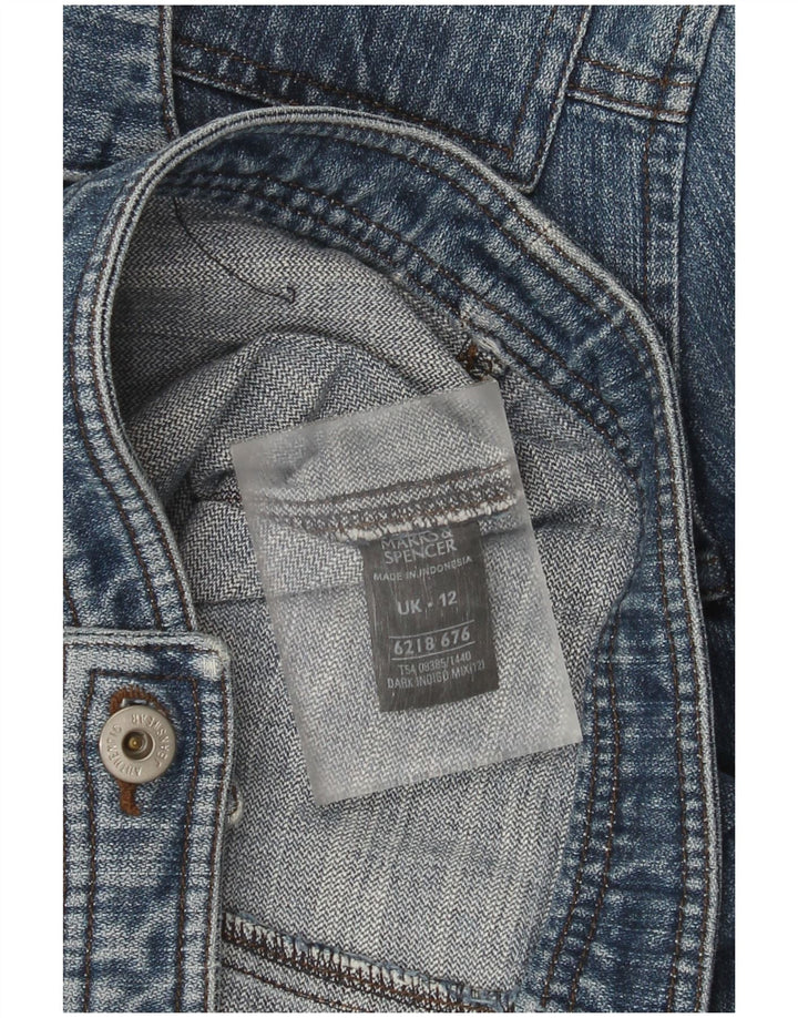 Jachetă de blugi pentru femei Marks & Spencer UK 12, bumbac albastru mediu