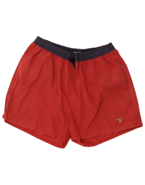 Pantaloni scurți de înot Gant pentru bărbați XL, roșu, nailon color bloc