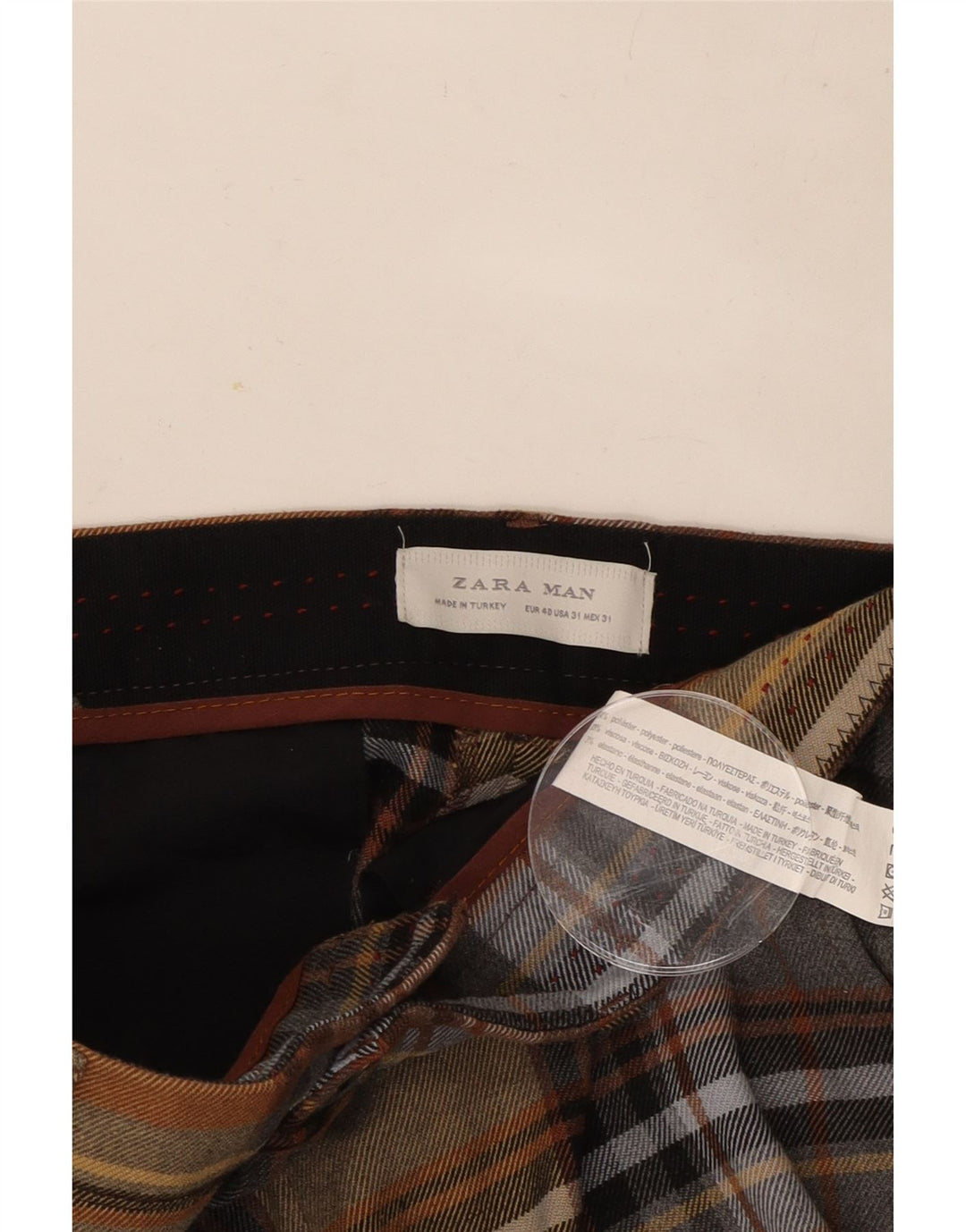 Pantaloni chino slim pentru bărbați Zara EU 40 Medium L31 L33 Multicolori