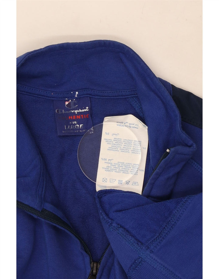 Jachetă pentru trening pentru bărbați Champion, mare, albastru, bumbac color bloc