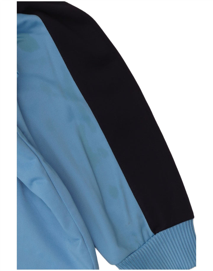 Jachetă de trening pentru fete Puma, 11-12 ani, poliester color bloc albastru