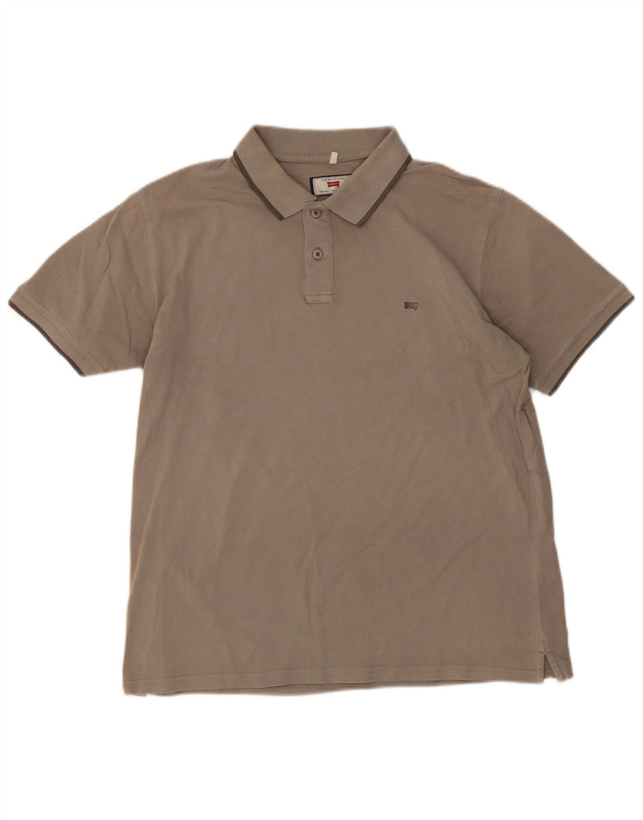 Cămașă polo pentru bărbați Carrera XL bumbac maro