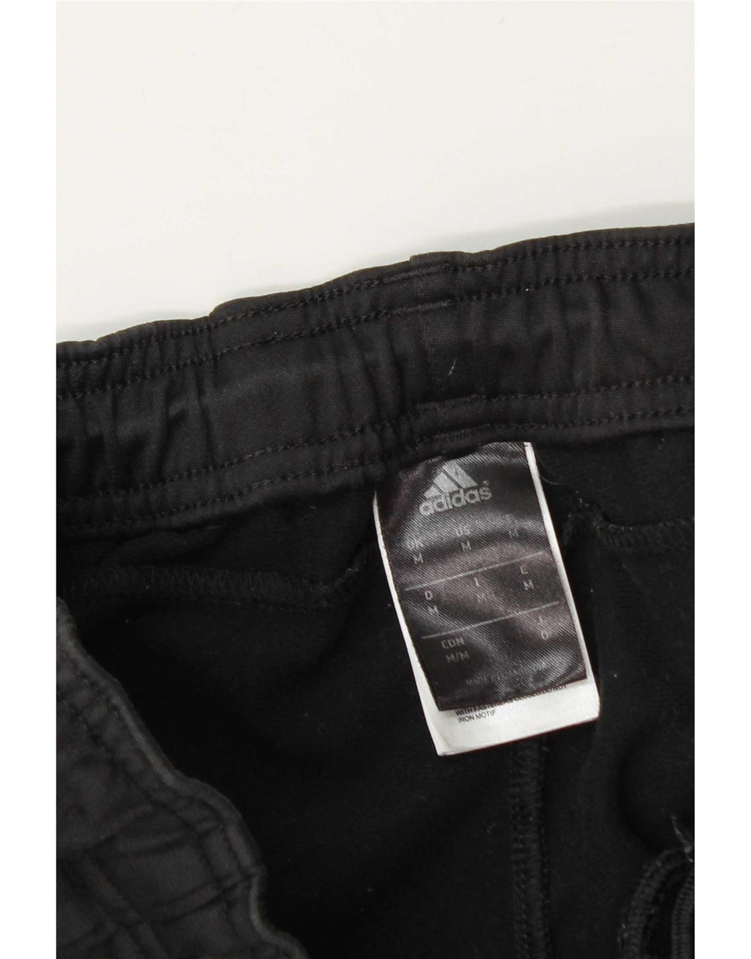 Pantaloni de trening Adidas pentru bărbați, poliester mediu negru
