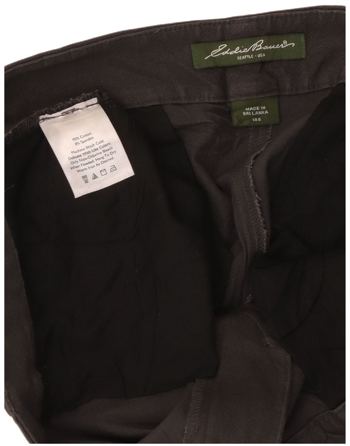 EDDIE BAUER Pantaloni casual pentru femei Mercer Fit US 14 XL W38 L31 gri
