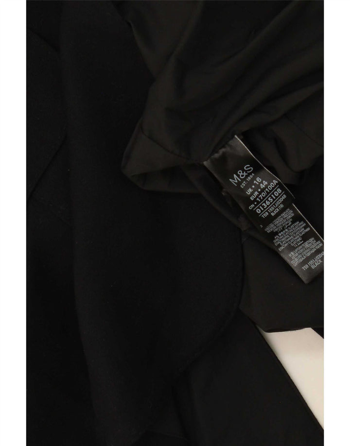 Jachetă pentru femei Marks & Spencer cu 1 nasture, UK 16, mare, negru, poliester