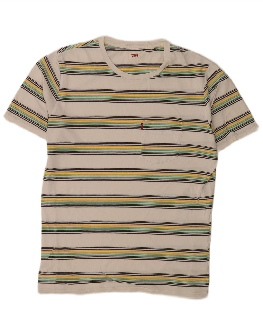 Tricou pentru bărbați Levi's Top mic din bumbac cu dungi albe