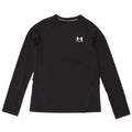 Under Armour Boys Heat Gear Top cu mânecă lungă 9-10 ani mediu negru