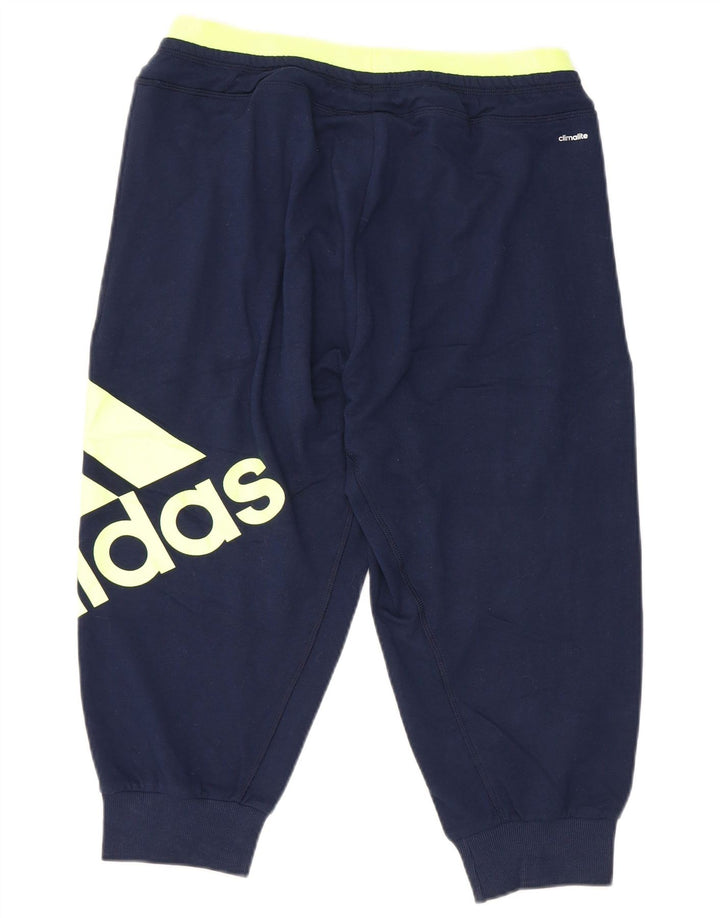 Pantaloni de trening grafic pentru femei ADIDAS Pantaloni de jogging UK 8/10 Mic bleumarin