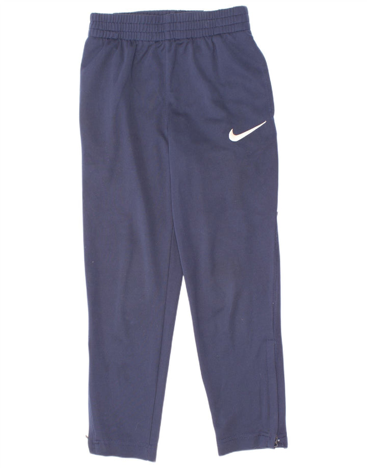 Pantaloni de trening Nike pentru băieți 6-7 ani, mari, bleumarin, color block