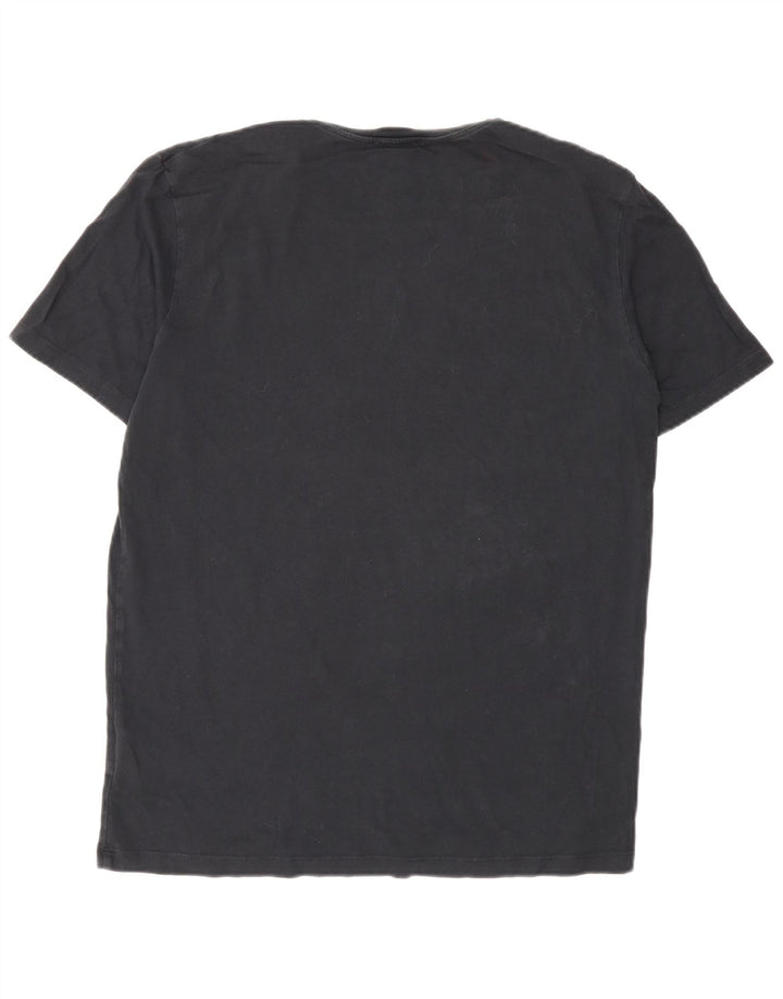 Tricou pentru bărbați Cos Top Mediu Negru Bumbac