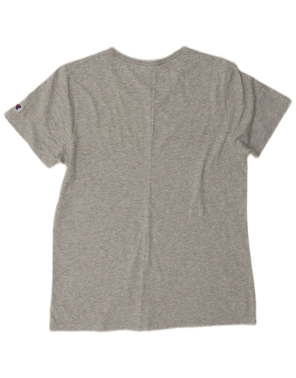 Tricou cu grafic Champion pentru femei Top UK 16 mare bumbac gri
