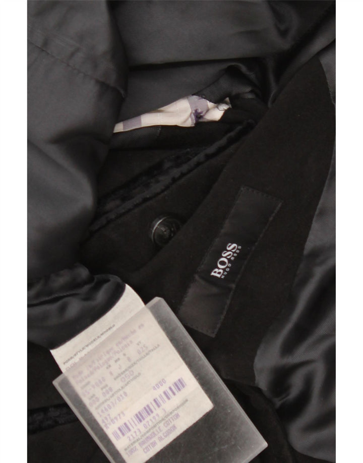 Palton pentru bărbați Hugo Boss EU 50, mare, negru, bumbac