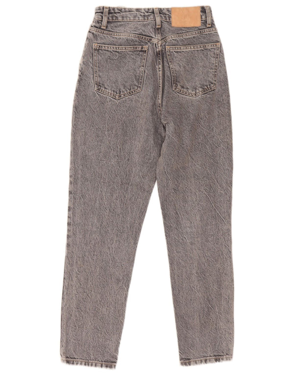 Blugi Zara femeie cu talie înaltă EU 34 2XS L24 L26 bumbac gri