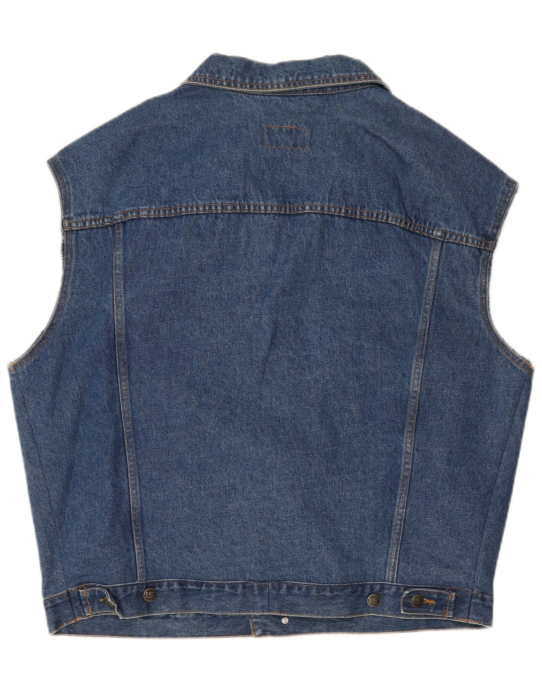 Gilet Vintage pentru bărbați din denim UK 46 3XL Albastru