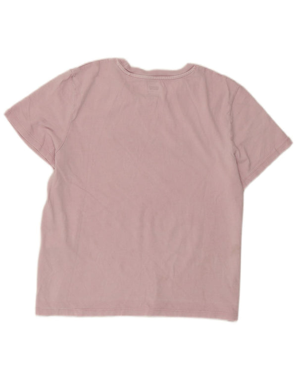 Tricou cu grafic crop Levi's Top UK 12 Bumbac roz mediu