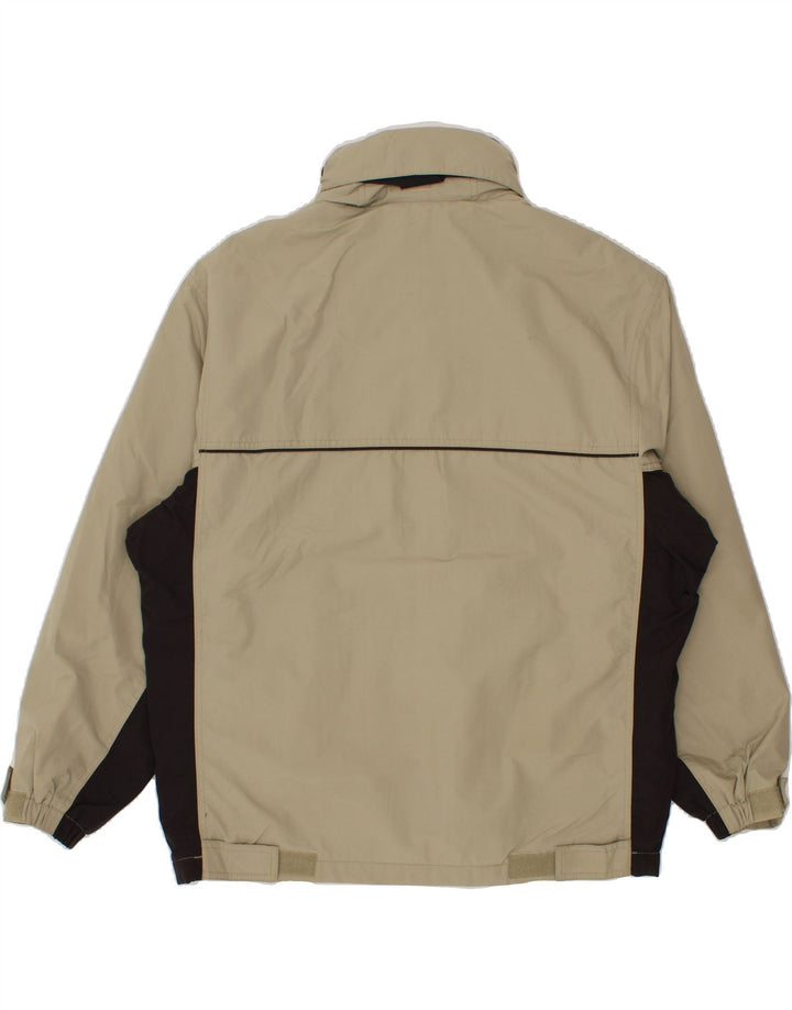 EDDIE BAUER Jachetă bomber supradimensionată pentru bărbați UK 36 Mic Kaki Colorblock
