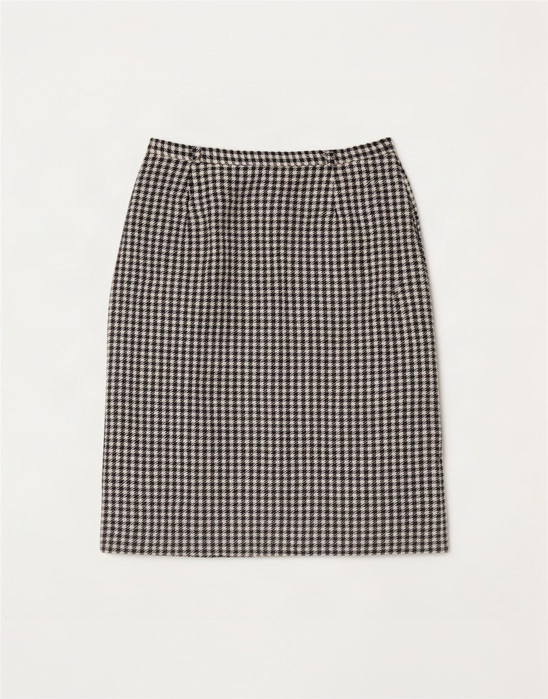 Fusta midi pentru femei Eastex UK 14 Medium W30 Lână neagră cu picior de gală