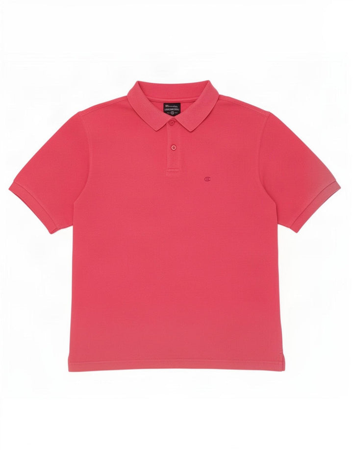 Tricou polo Champion pentru bărbați, bumbac roz mediu