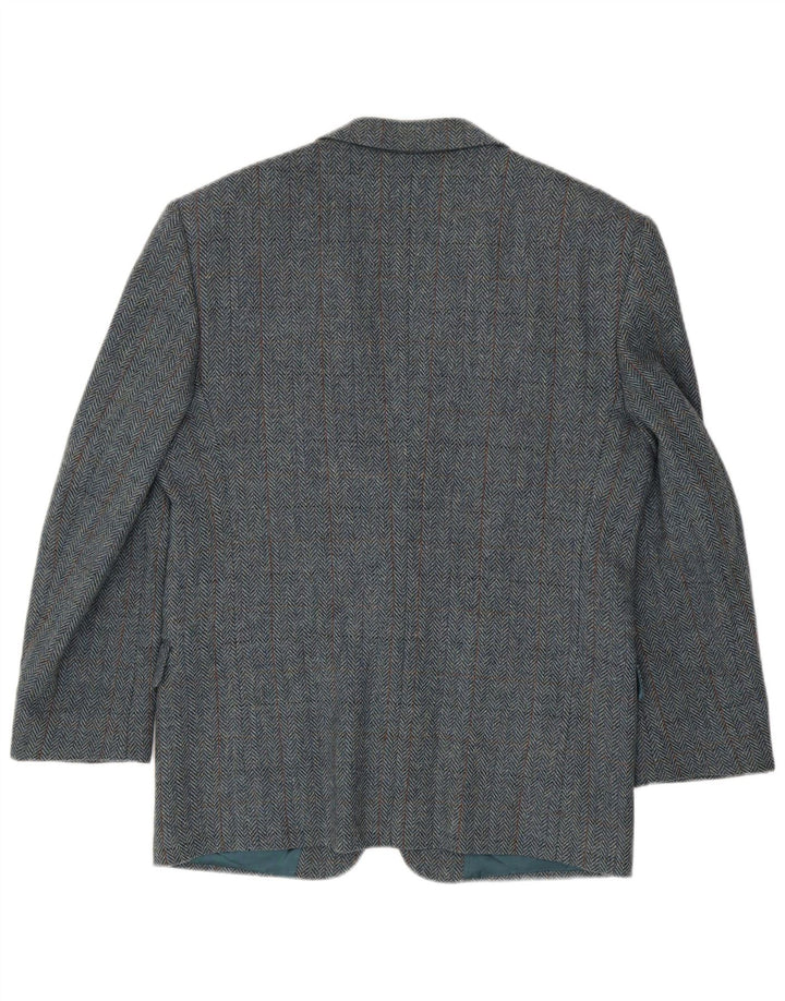 Jachetă San Remo pentru bărbați cu 2 nasturi IT 50 Blue Herringbone