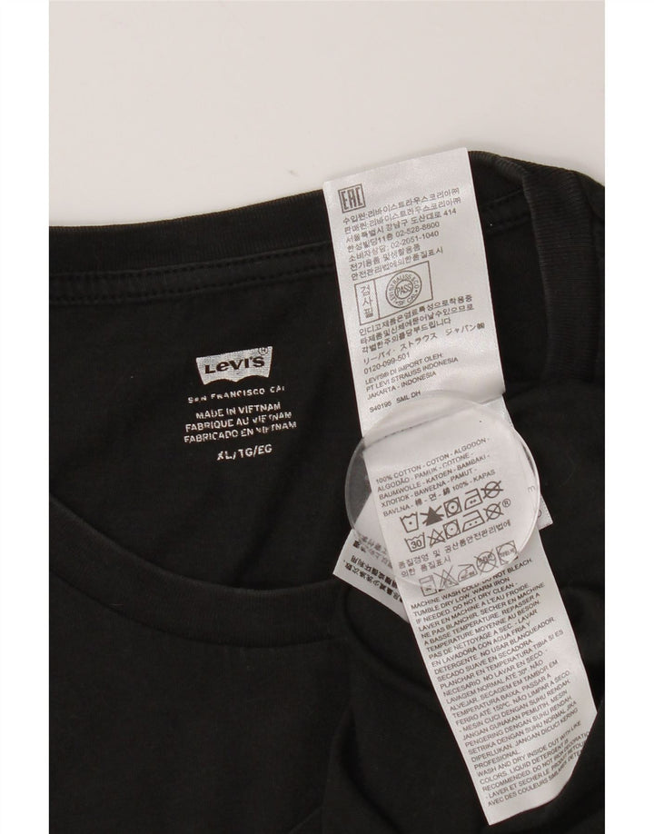 Tricou grafic pentru bărbați Levi's Top XL bumbac negru