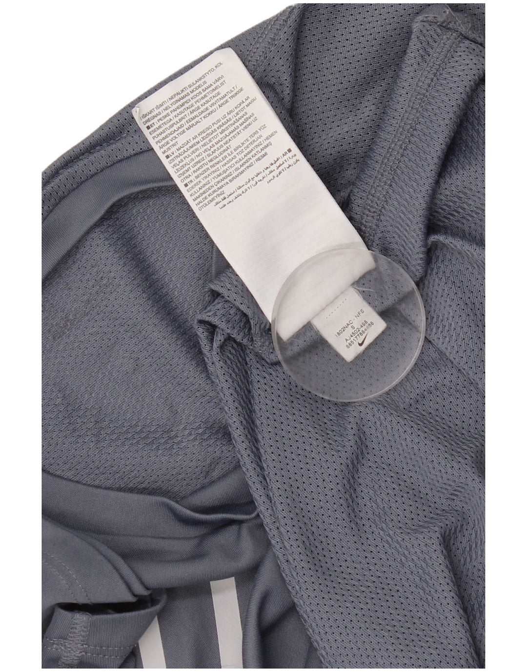 Tricou grafic pentru alergare Nike pentru bărbați Top mic, gri, poliester color bloc