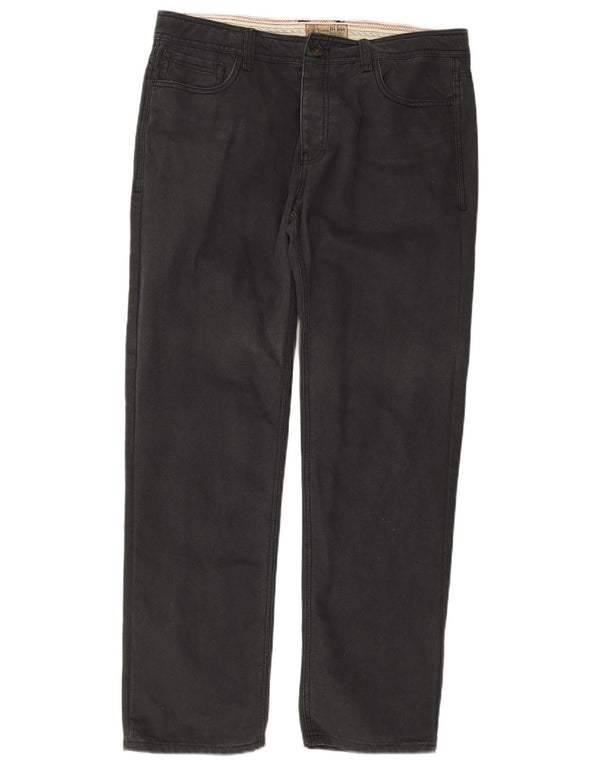 Fat Face Pantaloni Drepți Casual Bărbați L36 L33 Bumbac bleumarin