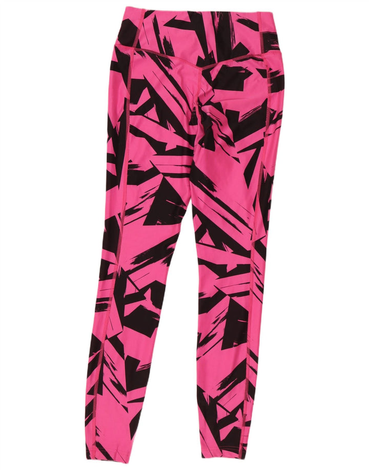Leggings Dri Fit NIKE pentru femei UK 10, poliester geometric roz mic