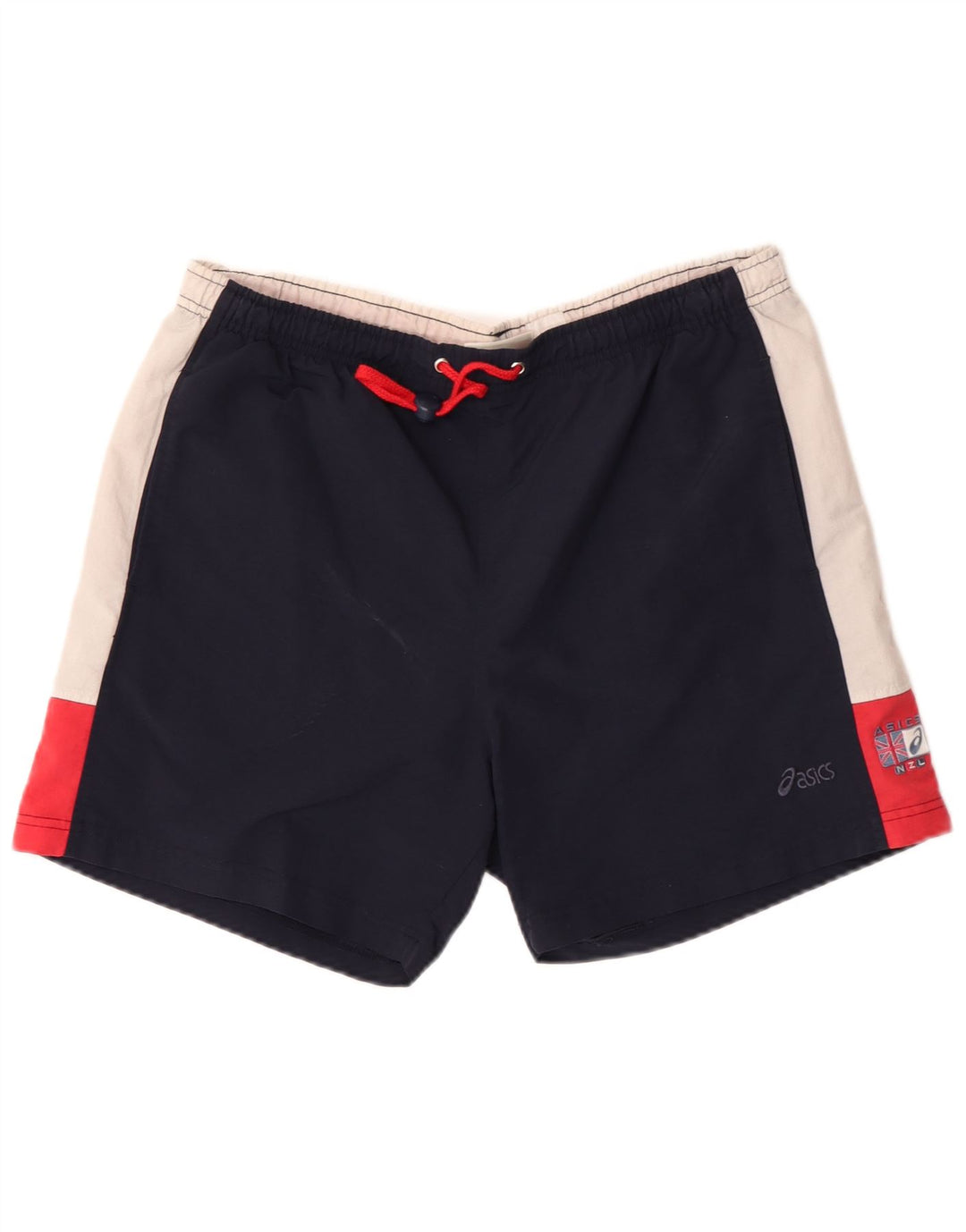 Pantaloni scurți de înot grafic Asics pentru bărbați, mari, albastru, poliamidă color bloc