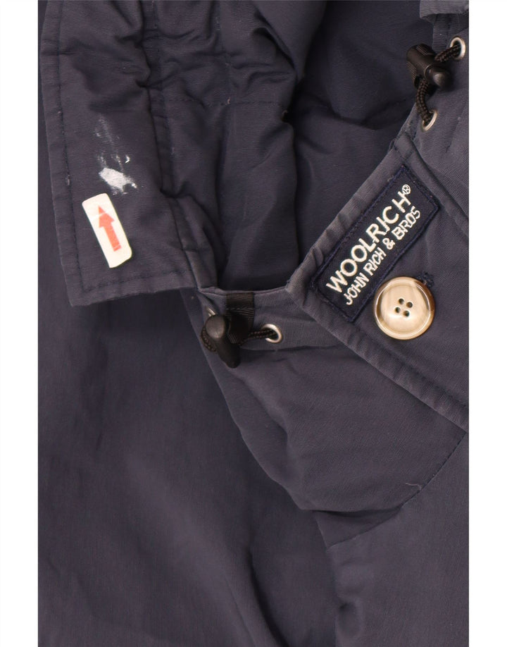 Jachetă căptușită cu glugă Woolrich pentru băieți 9-10 ani, bleumarin