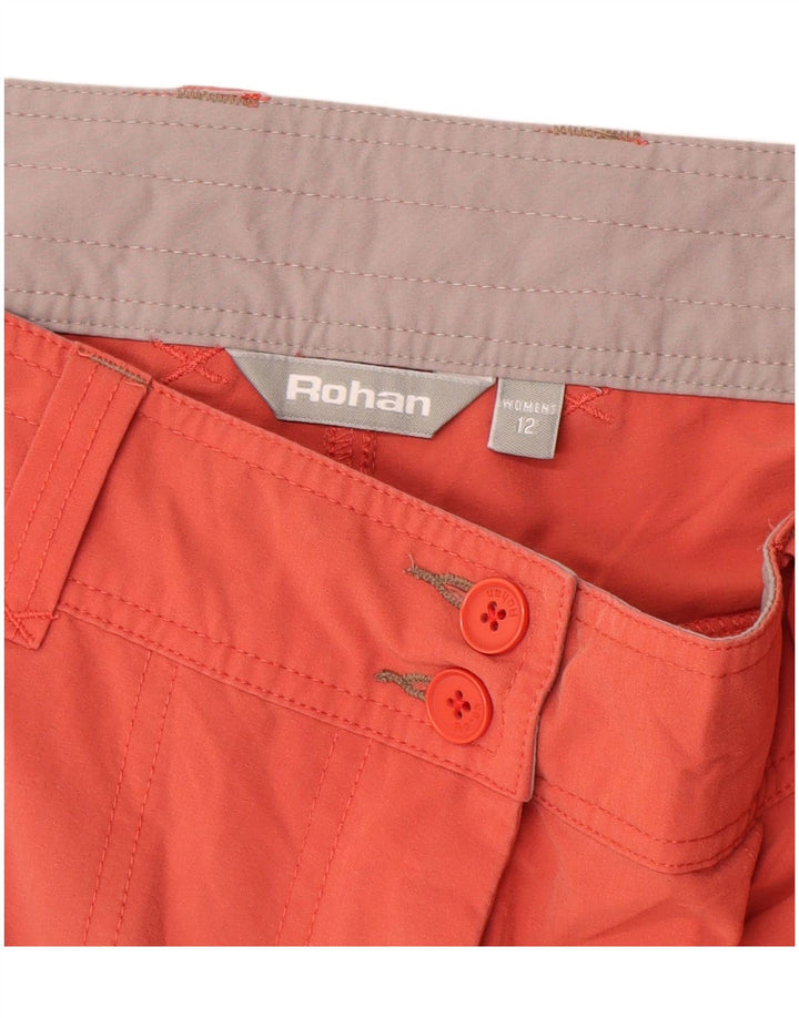 Pantaloni scurti chino pentru femei ROHAN UK 12 Medium W32 Orange Poliamidă