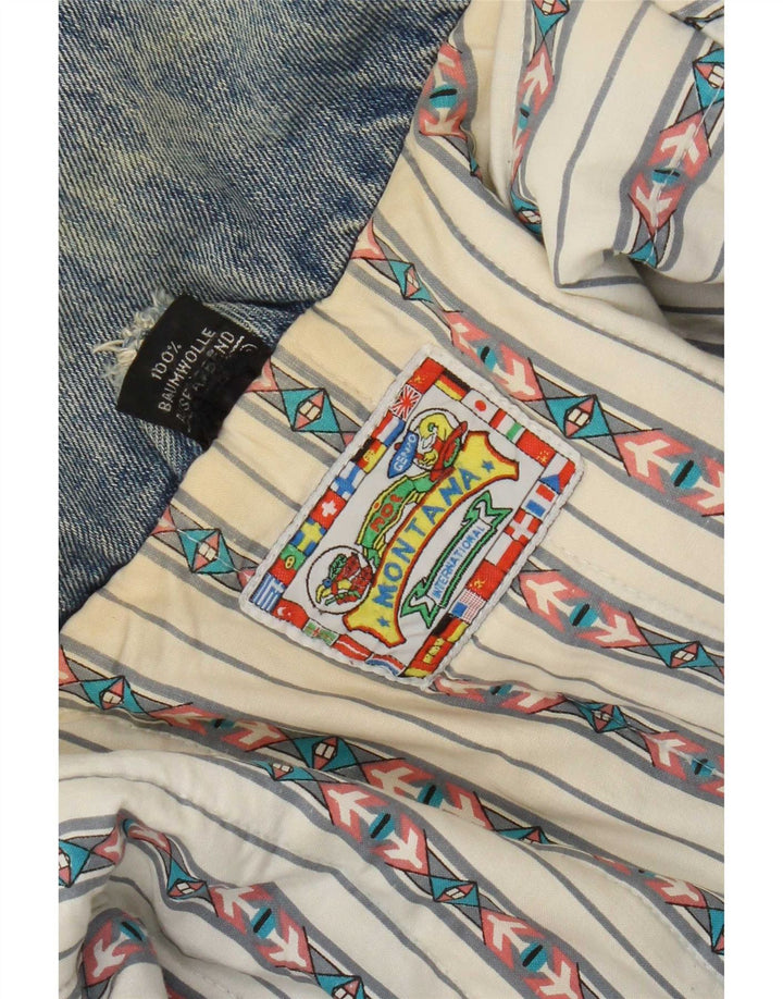 Jachetă de blugi supradimensionată pentru femei MONTANA UK 18 XL bumbac albastru