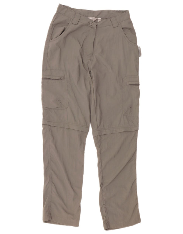 Pantaloni cargo drepti pentru femei Mountain Warehouse UK 6 XS W28 L26 gri