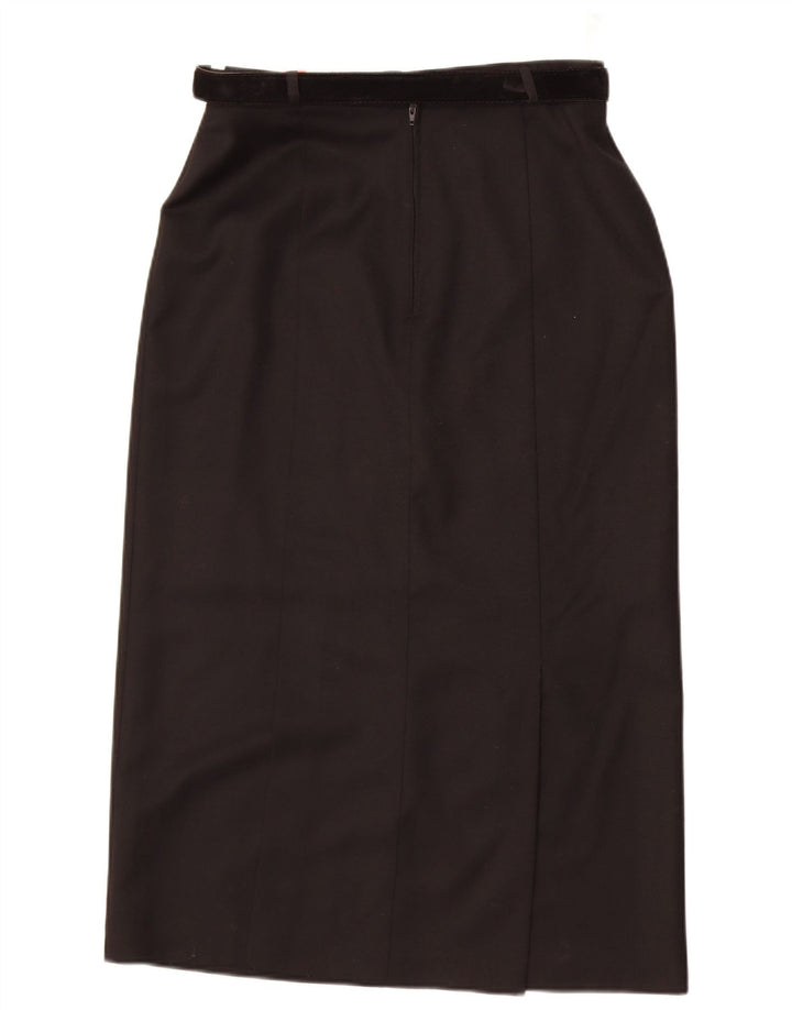 Fusta midi pentru femei St. Bernard US 12 Large W30 Lână neagră