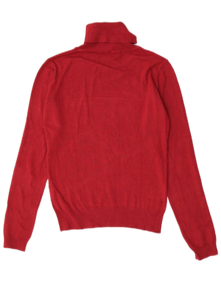 Pulover pentru femei Guess cu gât rulat cu grafică UK 10 Small Red
