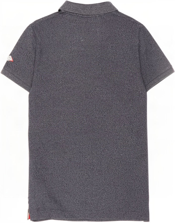 Cămașă polo Superdry pentru bărbați, cu formă regulată, din bumbac, albastru bleumarin mediu