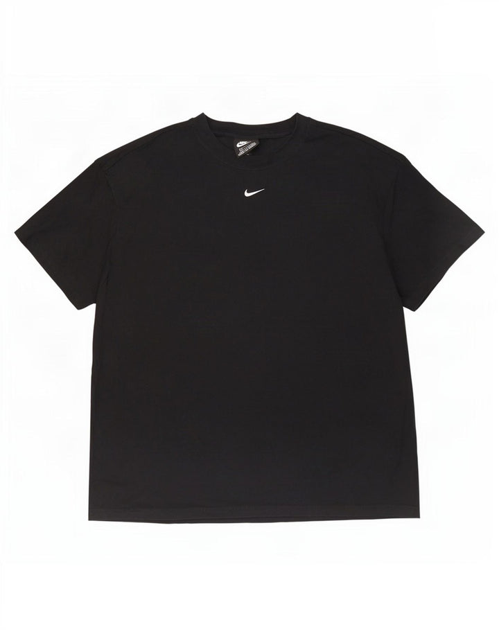Tricou pentru bărbați Nike Top Mediu Negru Bumbac