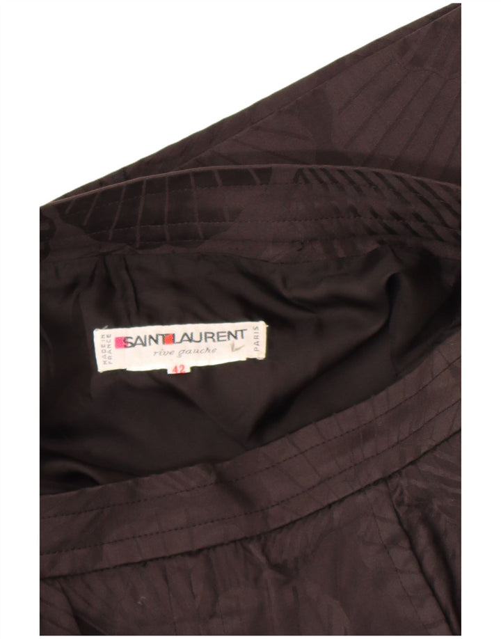 Fusta dreaptă pentru femei Saint Laurent IT 42 Medium W30 Designer floral negru