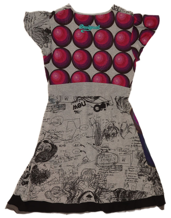 Rochie A-Line Desigual pentru femei UK 14, mare, gri, mozaic