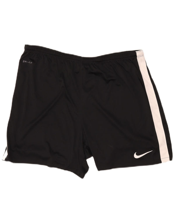 Pantaloni scurți sport NIKE Dri Fit pentru bărbați XL, negru, poliester color bloc