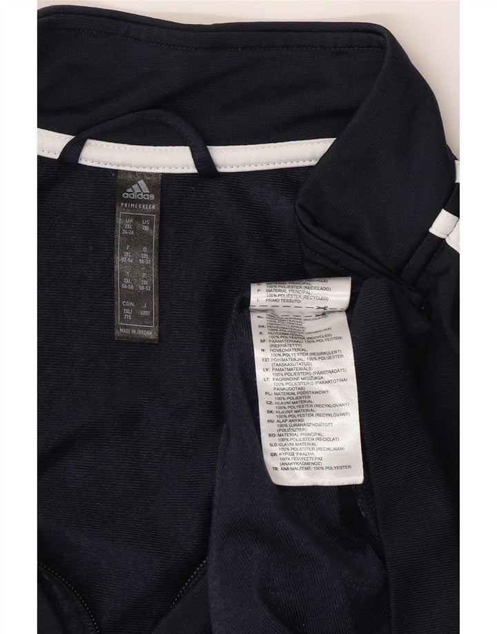 Jachetă de trening Adidas pentru femei UK 24/26 2XL Bleumarin Poliester