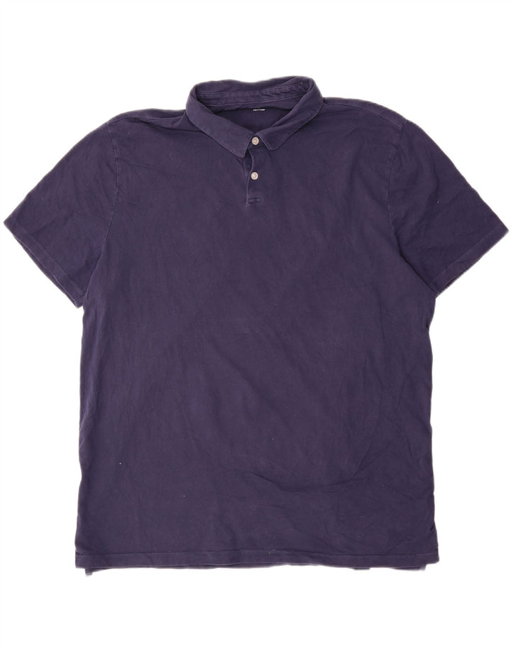 Cămașă polo pentru bărbați Gap XL Bumbac bleumarin