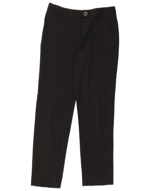 Pantaloni de costum drepți pentru femei Marks & Spencer UK 12 Medium L32 L32 Negru