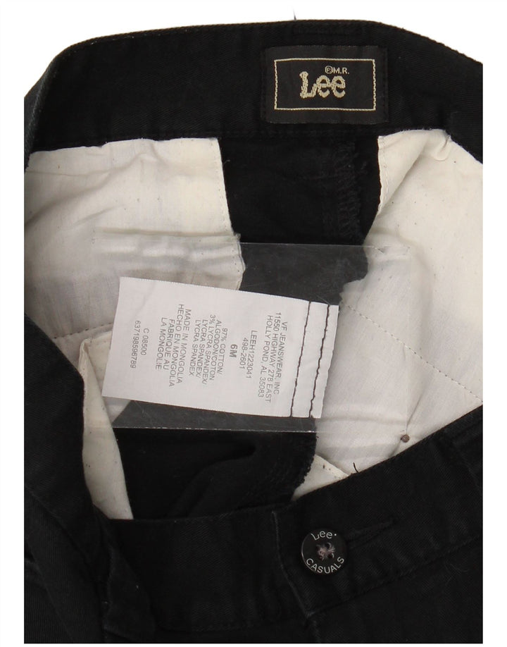 Pantaloni Capri conici LEE pentru femei cu talie înaltă US 6 Medium W30 L20 Negru