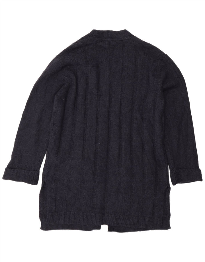 Pulover cardigan cu paragate pentru femei Marks & Spencer UK 14 Medium Bleumarin