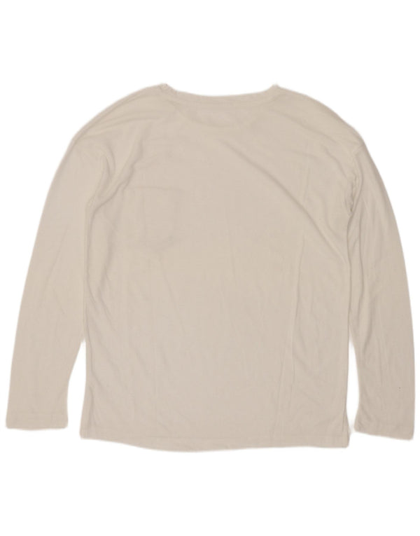 Top Trafaluc pentru femei Zara cu mânecă lungă UK 10 Small White