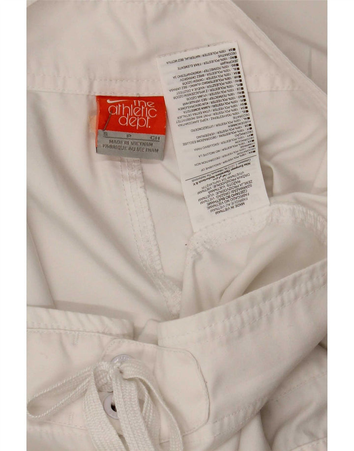 Pantaloni scurți de înot Nike pentru bărbați, poliester alb, mic